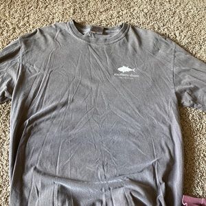 Comfort colors brown long sleeve tee- southern shore